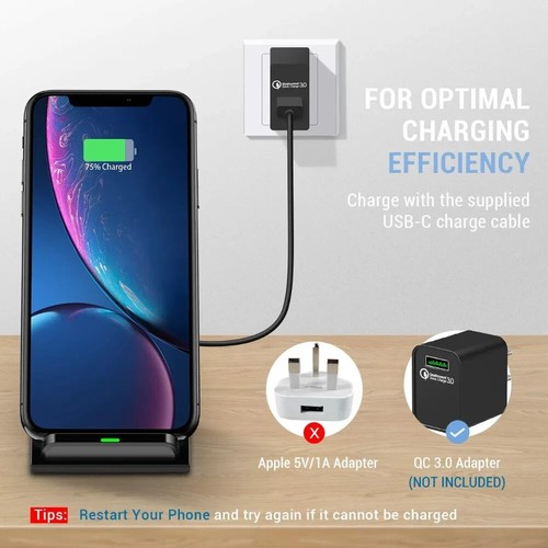Fast Wireless Charging 30W Stand for iPhone 15 14 13 12 Pro Max Samsung S23 S22. - Zdjęcie 3 z 23
