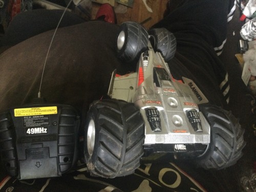 Vintage Tyco Slammer RC Remote Control Car AS IS Untested - Picture 2 of 3