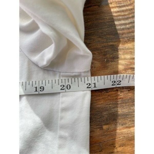 Lauren Ralph Lauren White Cotton Safari Jacket Gold Button Detail L - 第 4/8 張圖片