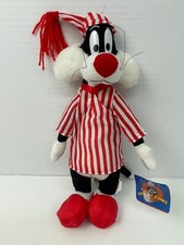 Looney Tunes Sylvester Cat Bedtime Pajamas Play by Play Toys Novelties Plush Toy