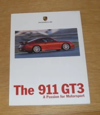 Porsche 911 996 GT3 Brochure 1999-2000 - Gen 1 - UK Market inc GT3 Clubsport