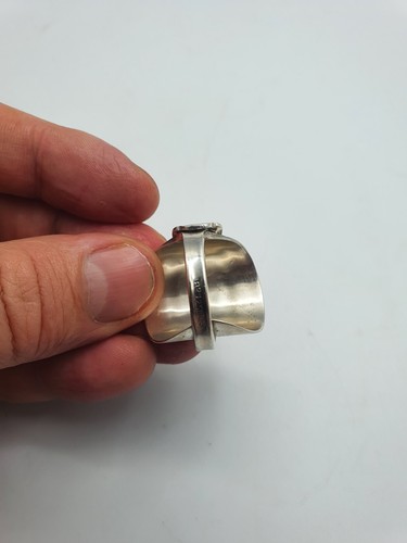 Handgefertigter massiver Silber Löffelring Gr. S, komplett gepunzt - Bild 8 von 10