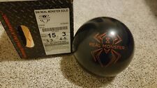 Hammer Black Widow Real Monster Solid Overseas Bowling Ball  15 Pounds 4-5" Pin