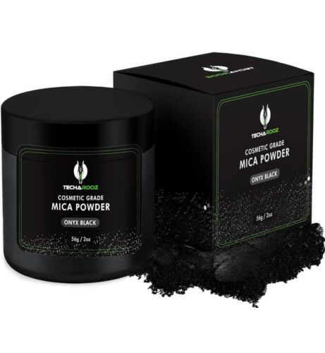 Cosmetic Mica Powder Onyx Black From TECHAROOZ 2 Oz