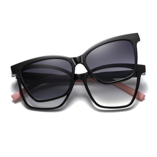 Gafas de lectura polarizadas con clip magnético con bloqueo de luz azul para mujeres - Imagen 9 de 17