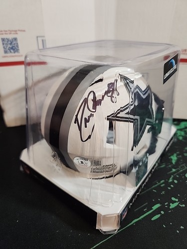 Drew Pearson signierter Minihelm Mondfinsternis Beckett BAS COA Dallas Cowboys - Bild 2 von 5