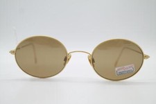 Vintage Gold Oval Sunglasses Glasses NOS