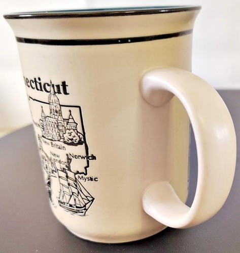 TAZZA CAFFÈ CAROLINA SUD. TAZZA CAFFE' CONNECTICUT STAMPA A COLORI SUL RETRO-2 - Foto 9 di 11