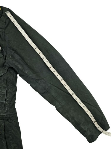 HOT Men BARBOUR INTERNATIONAL FOG PARKA HOOD LINED BLACK WAXED Jacket XL (Fit L) - Picture 15 of 17