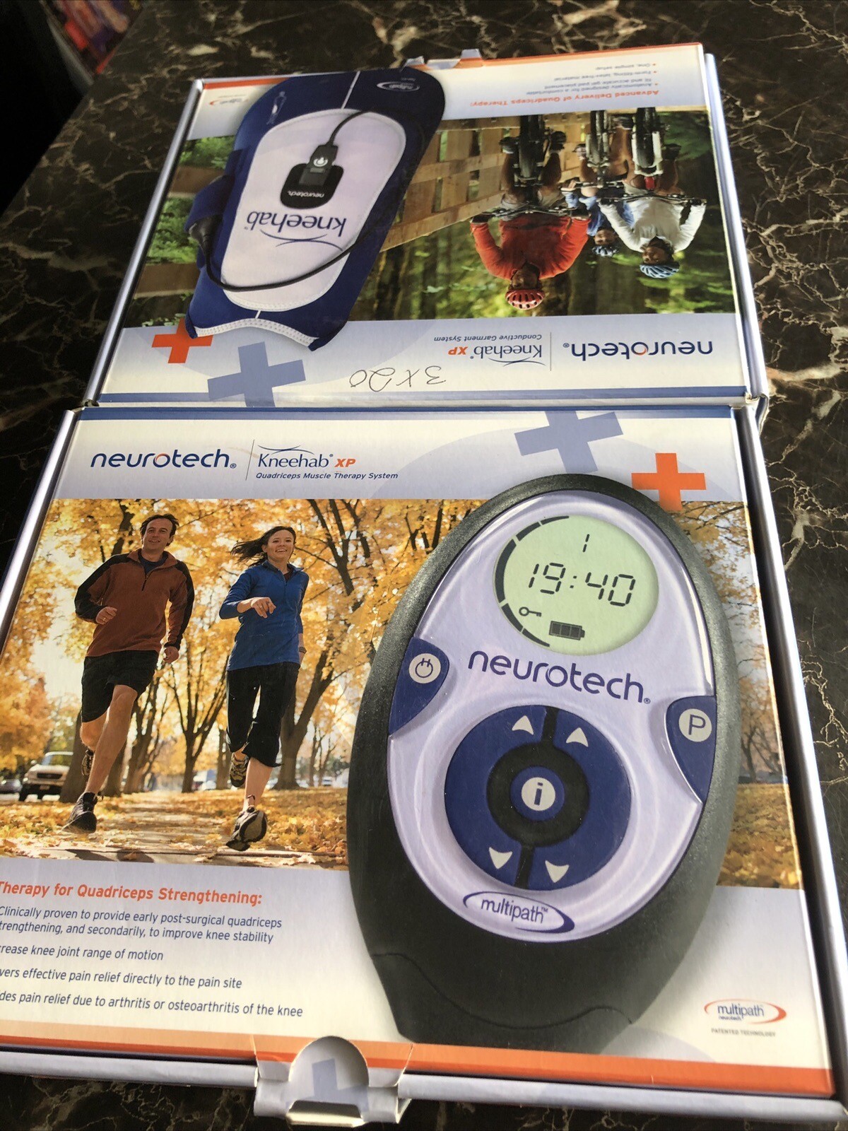 Neurotech Kneehab XP Complete Quadricep Therapy Unit w/Gel Pads ML