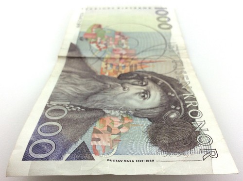 1989 Sweden 1000 Kronor Circulated Banknote Carl XVI Gustaf S057 - Picture 6 of 10