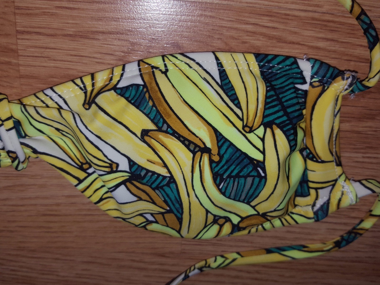 BNWT NEW H&M BANANA LEAF LEAVES GREEN YELLOW TROPICAL BIKINI SIZE 8 SOLD OUT S image 2