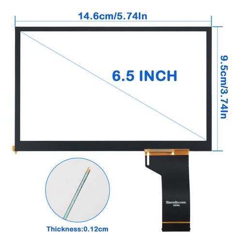 6.5" Matte Touch Screen Digitizer for VW Skoda MIB STD2 600 680 200 Car Radio - Picture 2 of 10