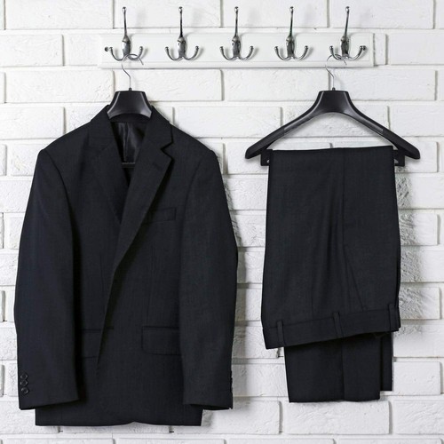 TRIXES Suit Hangers x5 NEW Broad Black Jacket Suit Trousers Coats Hangers Pack - Picture 7 of 8