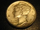 1944-P 90% Silver Mercury Head Dime Spotted Uncirculated
