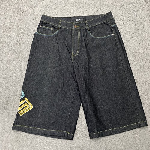 Pantalones Cortos De Colección Sean John Para Hombres 36 Negros Sueltos Bordados Hip Hop Patinador Cyber Y2K - Imagen 2 de 13