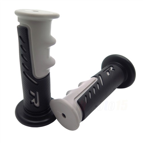 Left:7/8" Right:1” ATV WATERCRAFTS "R" Engraved Gel Grips Soft GRAY For Bike - Picture 4 of 7