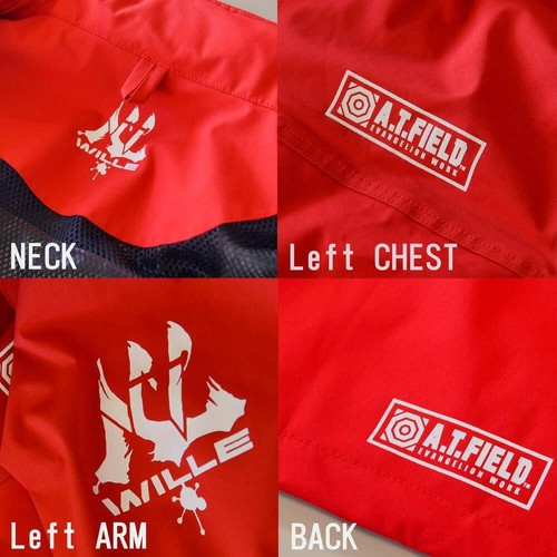 Evangelion A.T.FIELD Rain Jacket or Hoodie 2 Way AFT-02 Purple Red JP Koyanagi - Picture 8 of 12