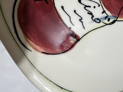 (4) Julia Junkin Studio - Weinflasche/Kelche Design - 6,5" Vorspeise/Dessertteller - Bild 10 von 17