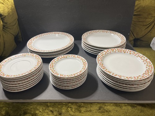 Richard Ginori Italy GIN65 Tea, Coffee Cup W/ Saucer Peach, Tan Flowers On Rim - Picture 11 of 17