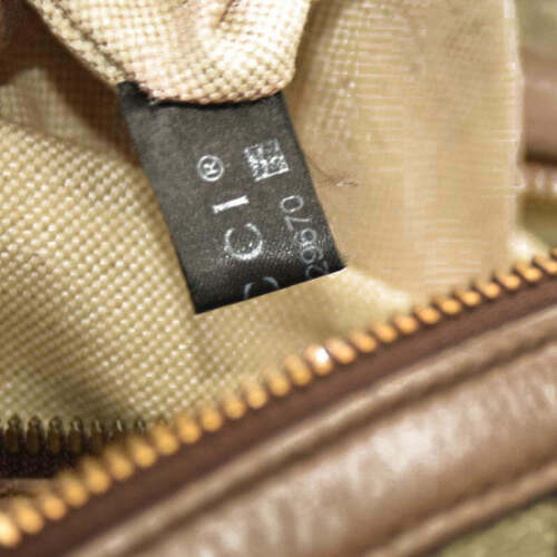 Gucci GG Supreme Monogram Calfskin Web Small Ophidia Day Backpack Beige Ebony Ne - Picture 19 of 19