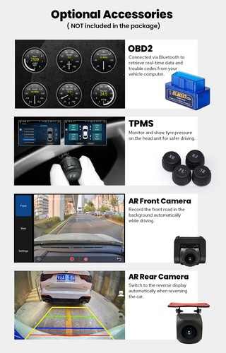 HD 10.1 Inch Android Auto stereo For 04-09 Lexus GX470 Support Mark Levinson Amp - Foto 12 di 16