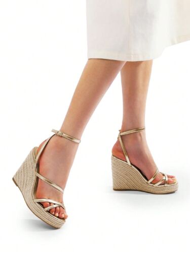 nicerichWomen's Wedge Sandals Strappy Espadrille Platform Open Toe Dressy Summer - Picture 36 of 65