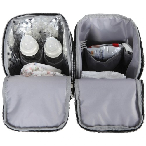 QPlay Borsa Fasciatoio Set da Viaggio Grigio e Nero - Foto 6 di 6