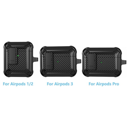 Protective TPU Case Cover For Apple AirPods 3/Pro +Keychain Clip Shockproof Skin - Picture 2 of 17