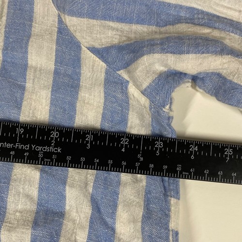 Ali Miles Leinenmischung Knopfleiste Damen 1X blau weiß Drahtkragen Strand Küste - Bild 9 von 9