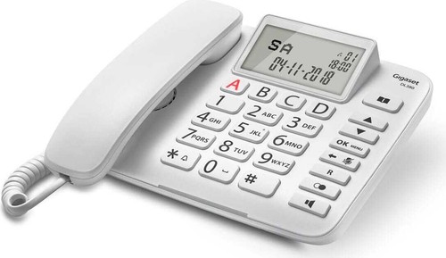 Gigaset Telefono Fisso Vivavoce Display Ampio LED Tasti Grandi Bianco DL380 - Foto 6 di 8