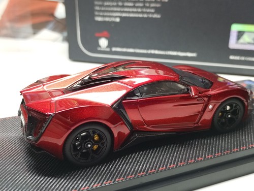 KENGFAI W MOTORS - LYKAN HYPERSPORT - METALLIC RED - 1:43 SCALE MODEL CAR - Picture 6 of 10