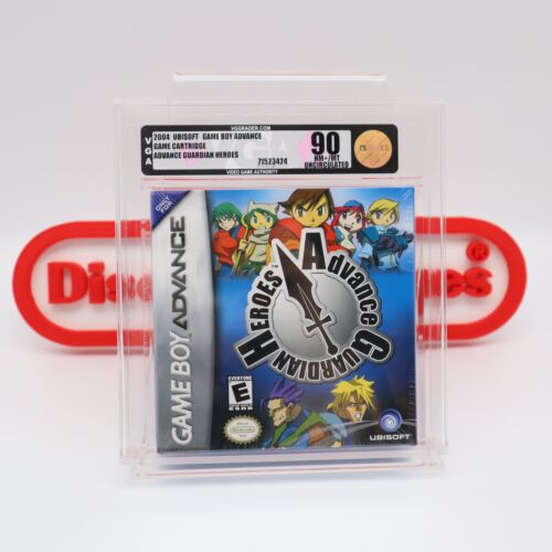 GBA ADVANCE GUARDIAN HEROES - VGA GRADED 90 COMME NEUF OR NON CIRCULÉ NEUF soldes & scellé !