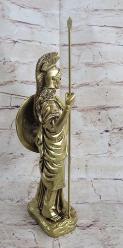 Griechisch Römische Mythologie Göttin Minerva Athene Handarbeit Bronze Finish Skulptur - Bild 5 von 10