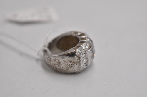 Sterling Silver & Cubic Zirconia Statement Ring – Size M – Hallmarked - 13.08g - Picture 14 of 24