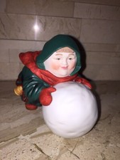 DEPT 56 MERRYMAKERS SEBASTIAN THE SNOWBALL MAKER MONK FIGURE EUC