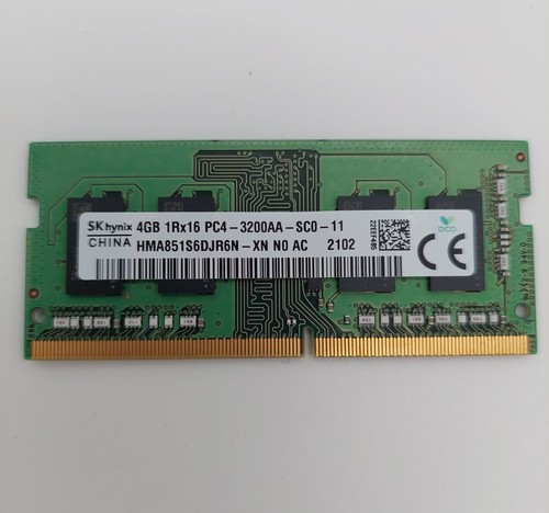 Notebook RAM SK hynix HMA851S6DJR6N-XN 4 GB DDR4-SDRAM SODIMM PC4-25600 3200 MHz - Imagen 2 de 2