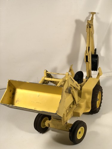 Vintage ERTL 1/12 Scale Die Cast Steel FORD 7500 Backhoe Tractor Made In USA - Picture 10 of 12