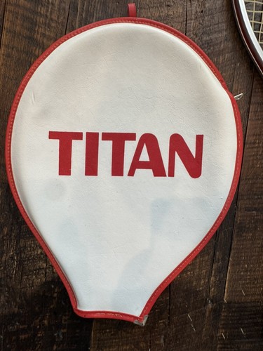 VTG TITAN Tennis Aluminum Racquet & Cover - 4 5/8 M - Excellent Retro Condition - Picture 2 of 12
