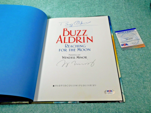 BUZZ ALDRIN SIGNED BOOK AUTOGRAMM PSA/DNA APOLLO 11 MOON WALKER + SIGNED W MINOR - Bild 18 von 19