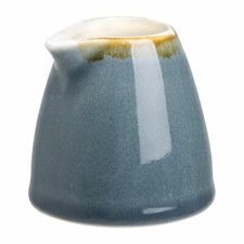 Olympia Kiln Milk Jugs in Blue Porcelain - Dishwasher Safe - 96 ml - Pack of 6