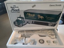 1ST GEAR EASTWOOD 1960 MACK B-61 BULLDOG "MACK TRUCKS" LOGO SEMI TRACTOR TRAILER