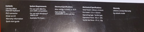 Compaq 134 Key Office Internet Keyboard CPQ135KB - Picture 3 of 10