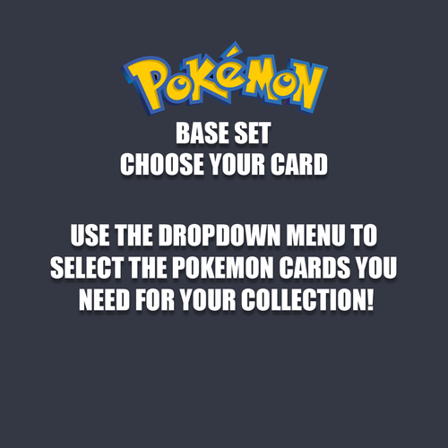 1999 Pokemon Base Set: Choose Your Card! - Picture 2 of 104