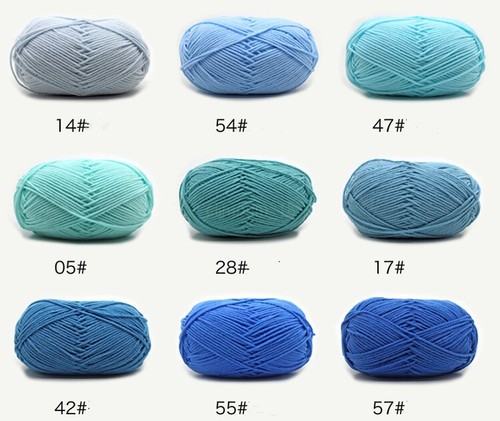 SALE Knitting Wool Professional Needlework 4ply Milk Cotton Crochet Knitted Yarn - Picture 65 of 94