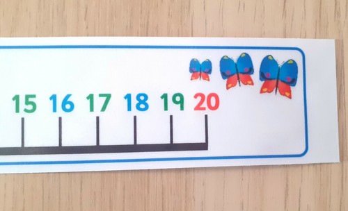 Number lines 0-20 Numeracy Teaching Resources counting KS1  Home schooling Maths - Afbeelding 3 van 5