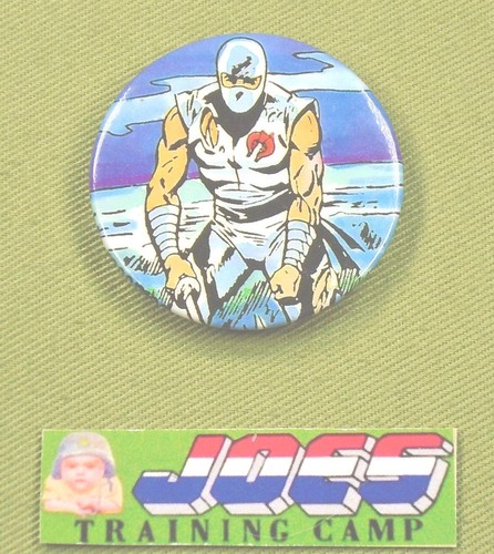 1987 GI Joe vintage STORM SHADOW 1 BUTTON round pin Comic Images Hasbro ARAH JTC - Picture 1 of 2