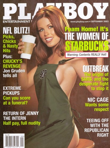vintage Playboy magazine september 2003