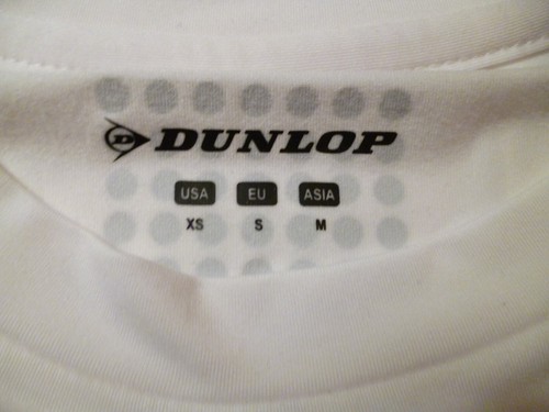 Camiseta/top deportivo Dunlop blanca de manga corta para hombre talla UE pequeña - Imagen 7 de 12