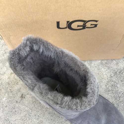 Ugg Classic Short Fluff High-Low Boots Style #1103746 Women Size 7 Gray Suede - Picture 5 of 15